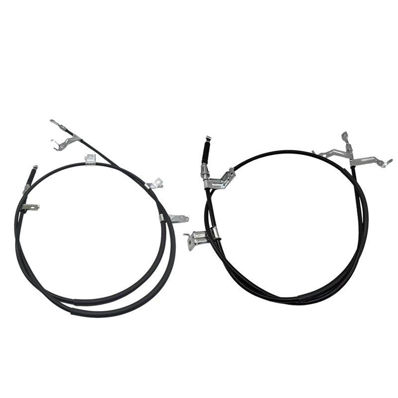1Pair Rear Handbrake Cable Assembly Wire For Ford Edge 11-14 BT4Z2A635A BT4Z-2A635-A BT4Z-2A635-B Rear Park Brake Cable Black Silver