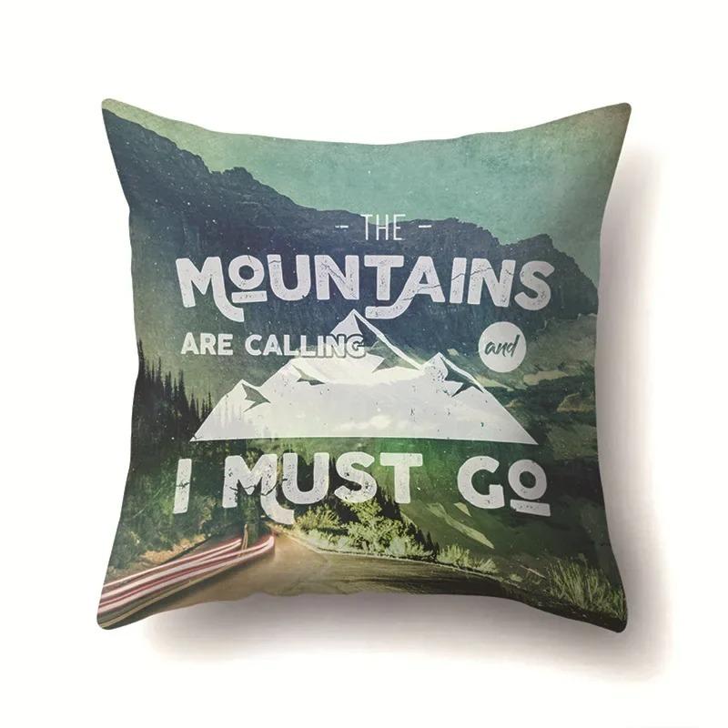 Four Seasons Landscape Pillowcase Office Living Room Home Pillowcase Car Ornaments
