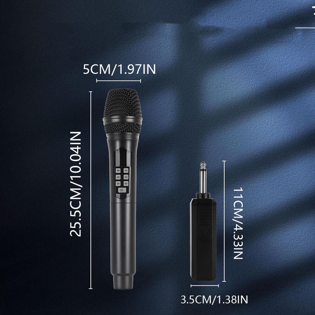 Acogedor Wireless Handheld Microphone 2.4G Bluetooth Dynamic Microphone Sound Effects Voice Changer Noise Reduction 6.35mm Jack for Live Streaming
