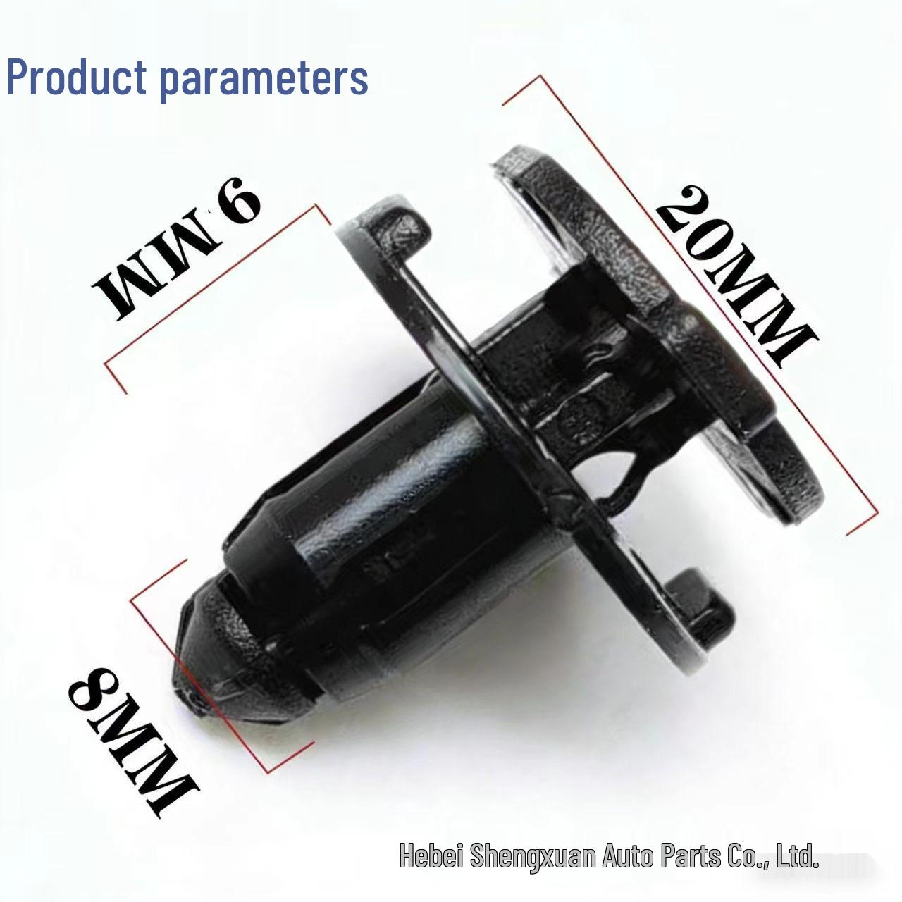 Compatible Grille & Engine Cover Trim Clips for Geely Models 10 pieces with screwdriver
