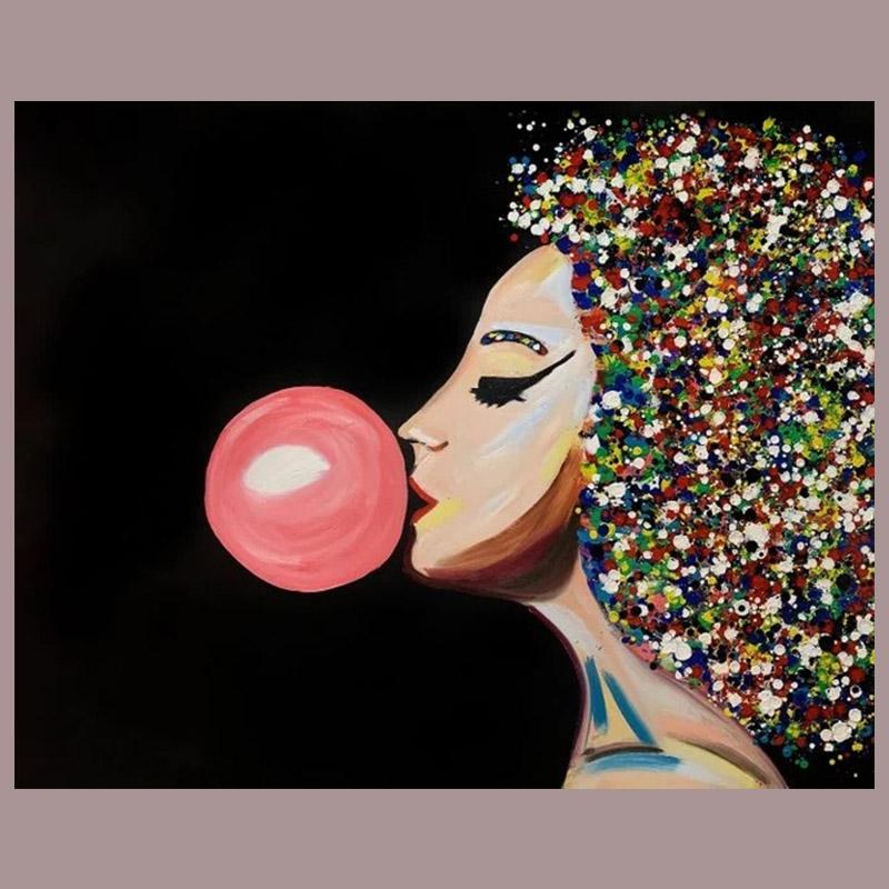 Graffiti Art Novel Aabstract Women Canvas Painting Wall Art Posters Prints Wall Pictures for Living Room Home Wall Decor