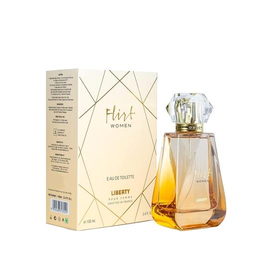 Liberty Luxury Flirt Perfume For Women (100Ml/3.4Oz), Valentine Day Gift Liquid Eau De Toilette (EDT), Crafted In France, Long Lasting Smell, Floral