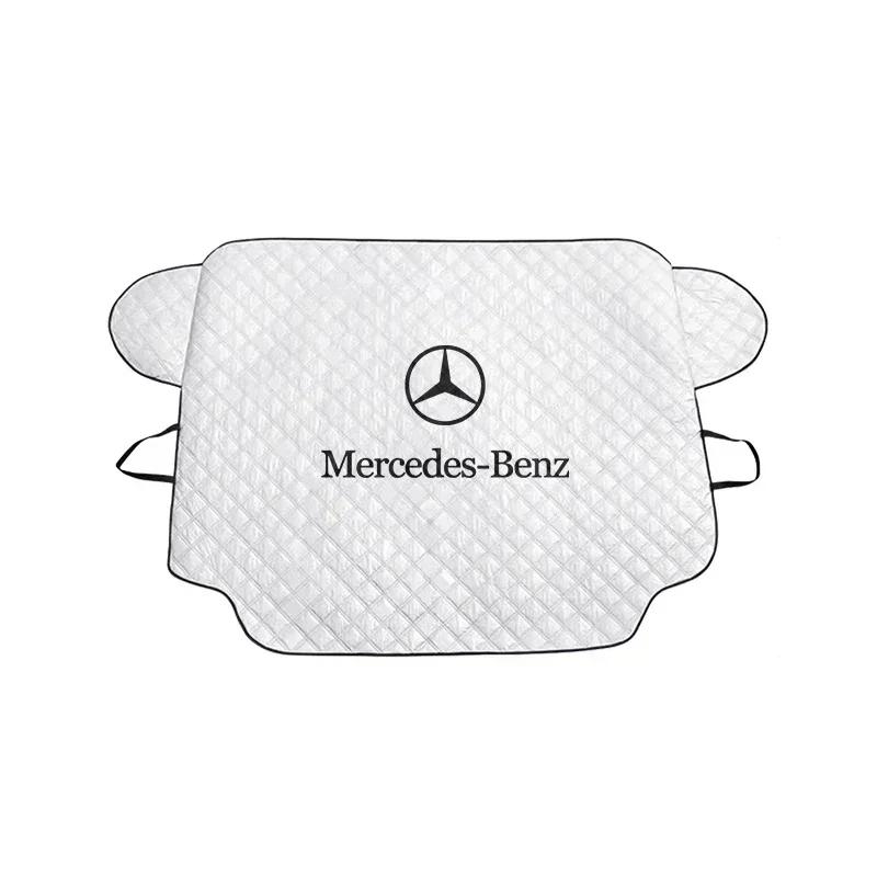 

2025 For Mercedes-Benz Car Snow Ice Protector Visor Sun Shad Fornt Windshieldhade Thermal Insulatio For Mercedes Benz AMG A B C