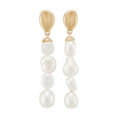 Skagen AGNETHE PEARL Weiße Süßwasserperlen-Tropfen SKJ1827710 Damen-Ohrringe,