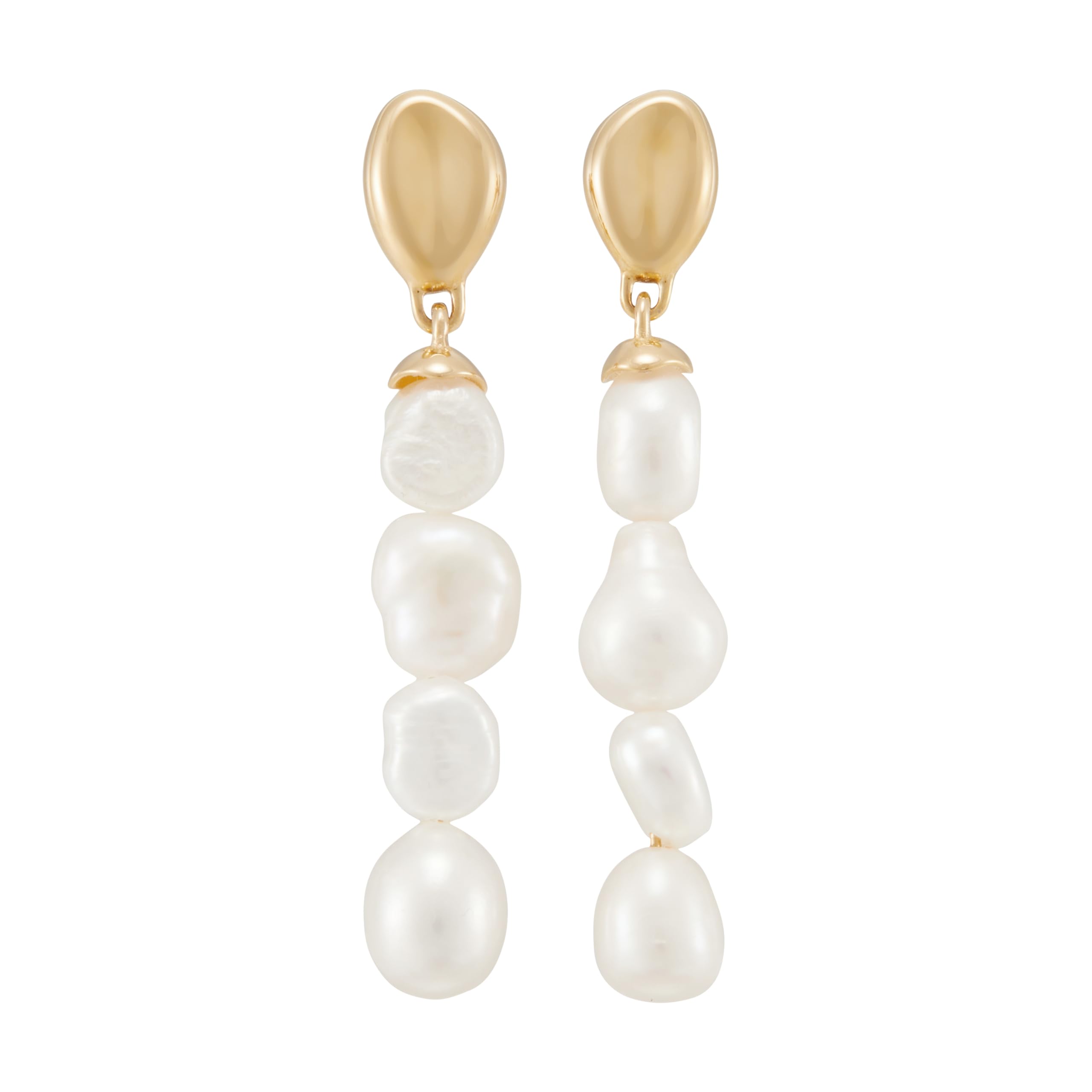 

Skagen Women s Agnethe Pearl White Freshwater Pearl Drop Earrings, SKJ1827710