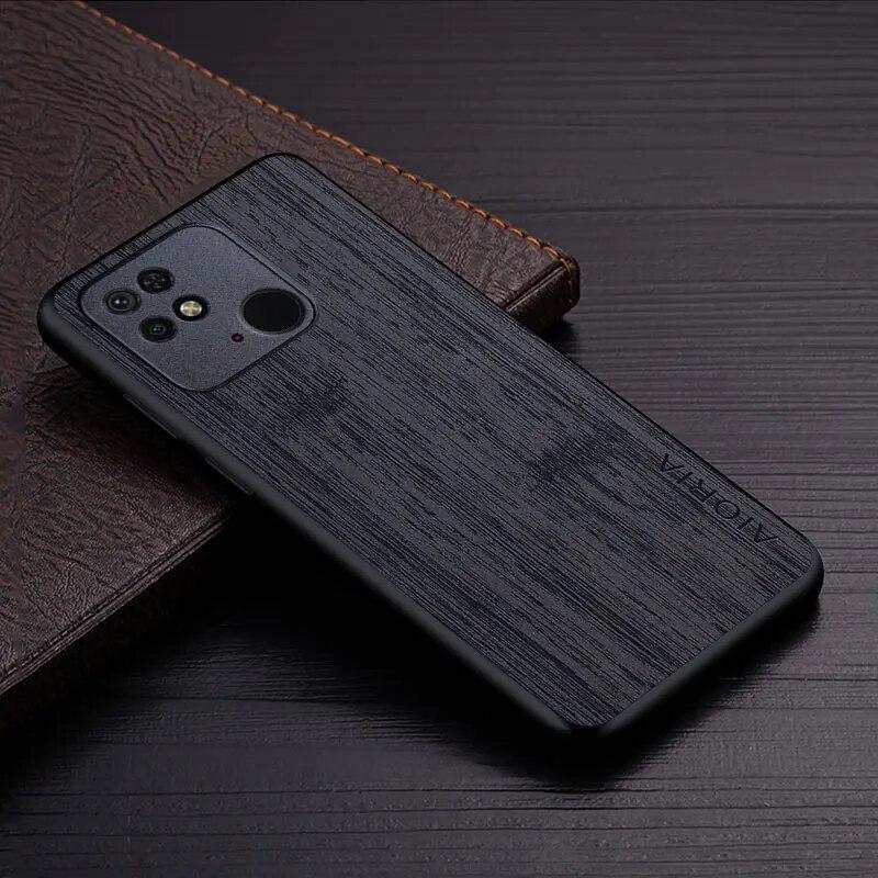 Pouzdro pro Xiaomi Redmi 10C 10A NFC funda vzor bambusového dřeva Kožený kryt na telefon Luxusní coque pro pouzdro xiaomi redmi 10c capa