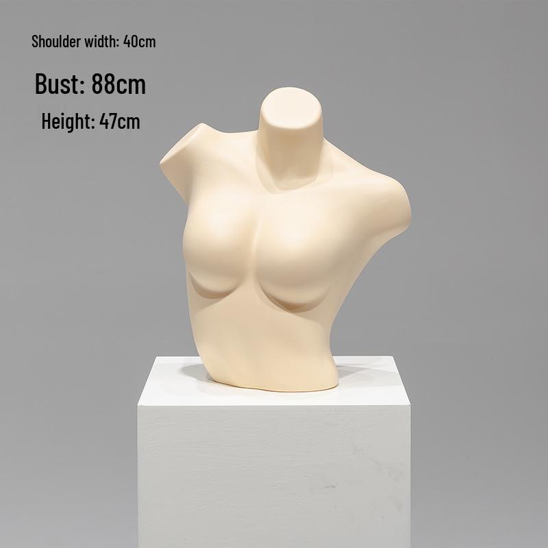 Unisex Half-Body Plastic Mannequin for Underwear Display