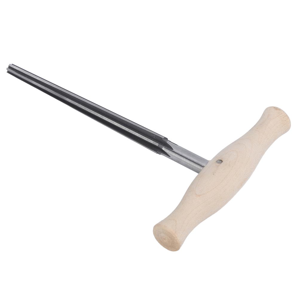 Violin Peg Hole Reamer Stainless Steel Incisive Edge Ergonomic Wooden Handle Accurate Machining Luthier Tools