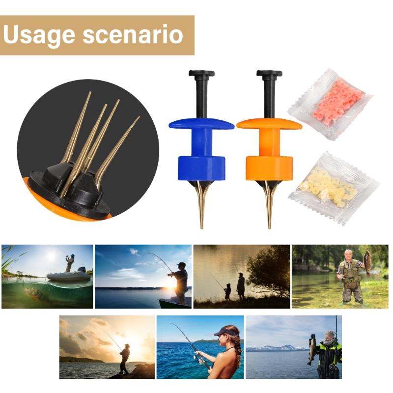 Portable Baits Earthworm Device Live Maggots Quick Feeding Hook Clip Bloodworm Clip Fishing Tackle Accessories Enduring