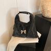 Casual Soft Face Large Capacity Women's Backpack New Style Backpack Fashionable Embroidered Butterfly Simple Single-shoulder Tote Bag