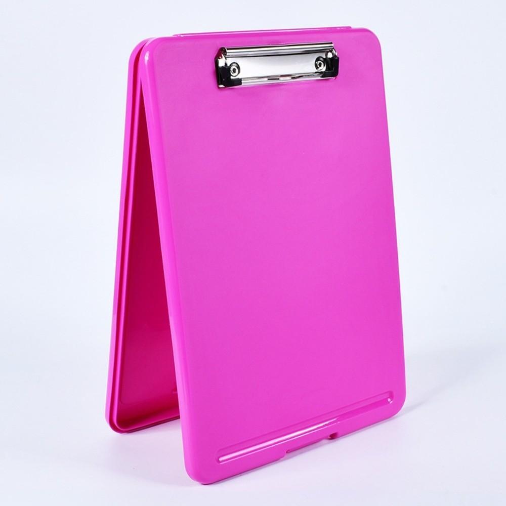 a4 Size File Organizer Plastic Document Box Practical File Folder with Clipboard School Use