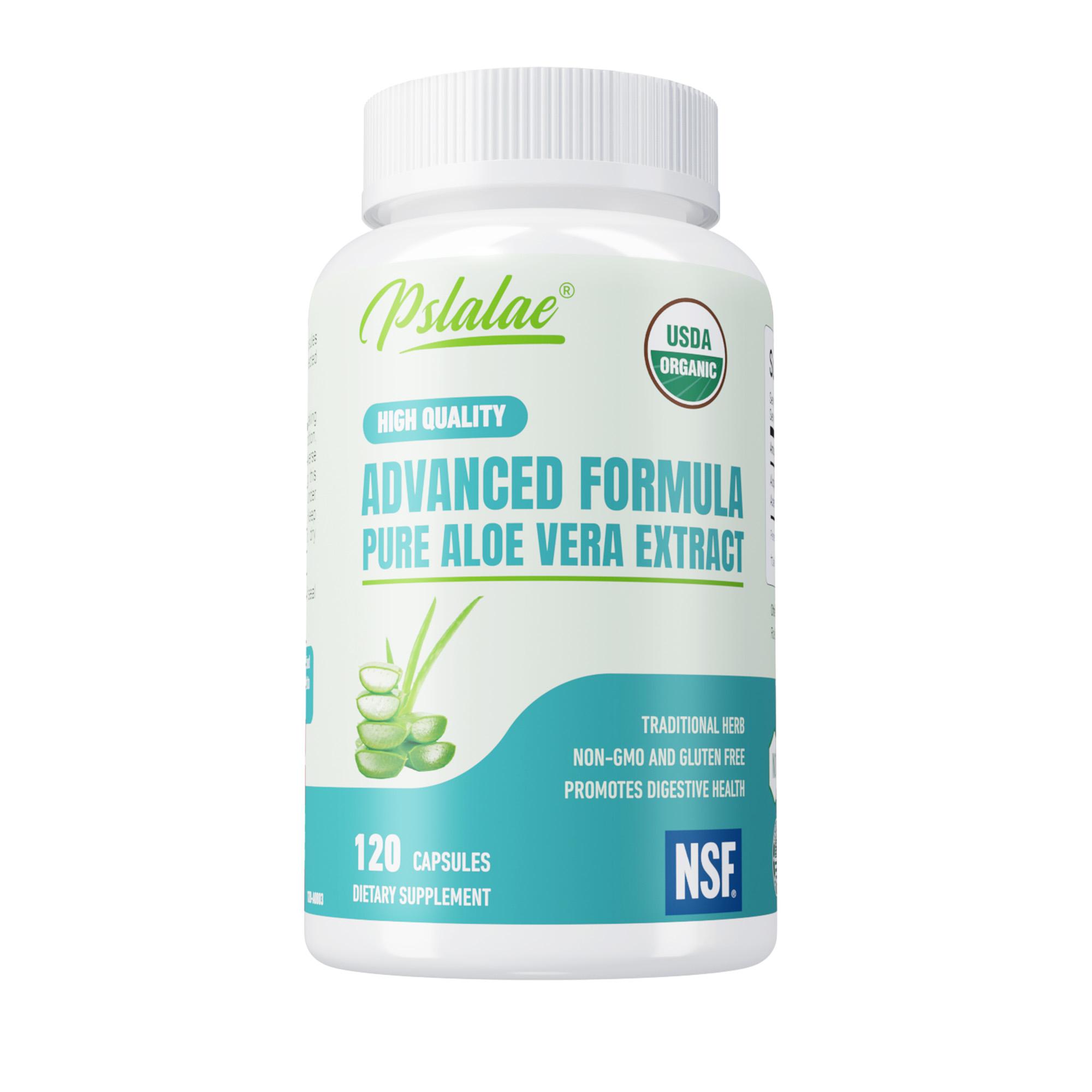 

Organic aloe vera capsules, all-natural, easily absorbed, nutritional supplement, suitable for adults. 120*1