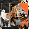 Avezano Halloween Birthday Banner Halloween Bday Backdrop Kid Grey Birthday Decorations Horror Moon Night Booday Backdrop 6 x 3.6 ft