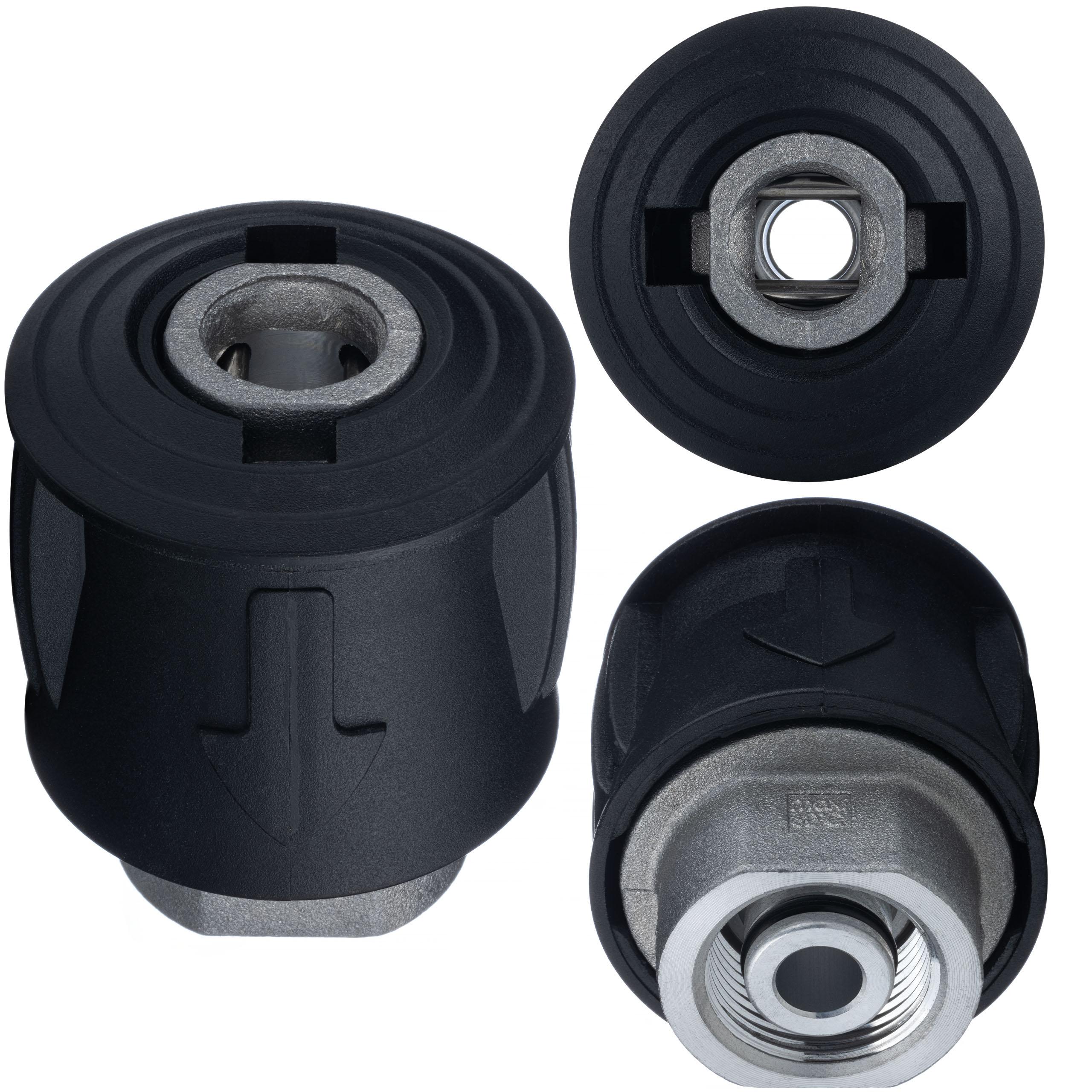 Rosfix Adapter Click-M22 do Myjek Ciśnieniowych – Łączenie Węży QC z Gwintem M22x1,5 mm | Max Ciśnienie 160 Bar | Wysoka Wytrzymałość