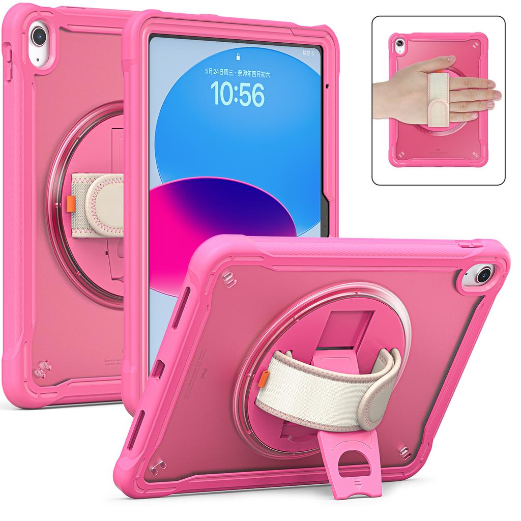 Funda Case for IPad Air11 Pro11 iPad 10th Gen A16 A19 Pro12.9 IPad 10.2 9.7 5th 6th Gen Mini 6 Rotating Handle Stand Cover Coque