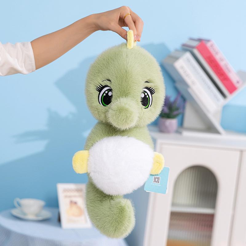 304055cm Cartoon Seepferdchen Stofftier Kissen Paar Grün Rosa Seepferdchen Stofftier Heimdekoration Geschenk Für Kinder