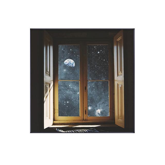 Severské okno Vnější krajina Scenérie Interiér Plátno Malba pro Obývací pokoj Domácí dekorace Tisk Obrázek Nástěnné umění Plakáty