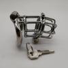 Prevent Extramarital Sex,Ergonomic Stainless Steel Stealth Lock Male Chastity Device,Cock Cage,Penis Ring Lock,Chastity Belt, M141