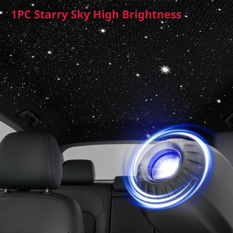 SEAMETAL Romantic LED Starry Sky Night Light USB Powered Saturn Galaxy Projector Lamp for Car Roof Party Room Ceiling Decor Plug and Play