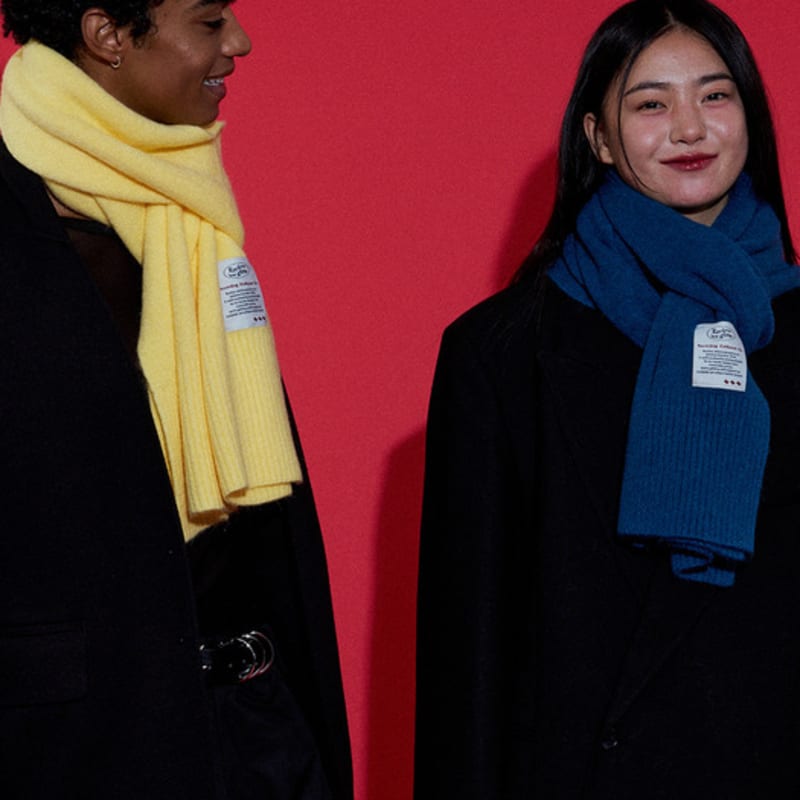 RECLOW Wool Touch Knit Muffler 15 COLORS