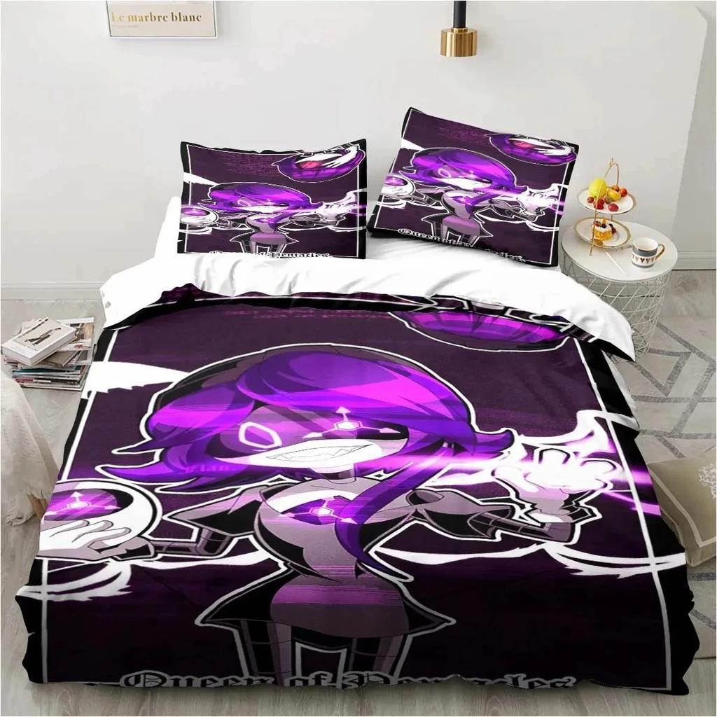 New 3D Print Murder-Drones Cartoon Bedding Set,Duvet Cover Bed Set Quilt Cover Pillowcase,King Queen Twin Size Boys Girls Adults