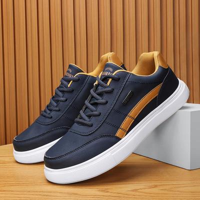 Sneakersy dla Mężczyzn Sznurowane Casualowe Męskie Buty Tenisowe Platforma Oddychające Antypoślizgowe Męskie Płaskie Obuwie Wulkanizowane Buty Duży Rozmiar38-48