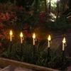4/6pcs Halloween Solar Candle Lights 2 in 1 Ground Lamp Decorative Desktop Candle Lamp  Outdoors