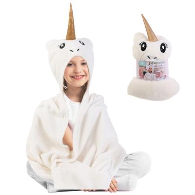 [R0035] - Designer Blanket 'Licorne My Unicorn' Golden White - 110x90 Cm