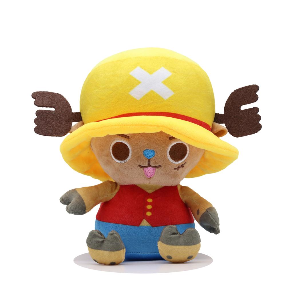 Cute One Piece Series Stuffed Toy Cartoon Anime Role Luffy Zoro Tony Tony Chopper Creativity Skin-Friendly Plush Toy Fans Gift