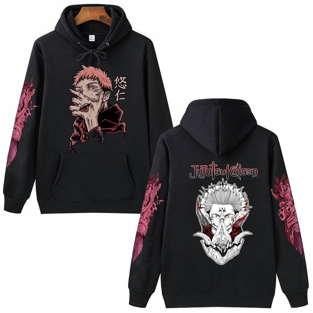 Jujutsu Kaisen Unisex Anime Hoodie Pullovers Tops Autumn Winter Fleece Streetwear Tops