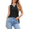 Women's Round Neck Patchwork Vest Top