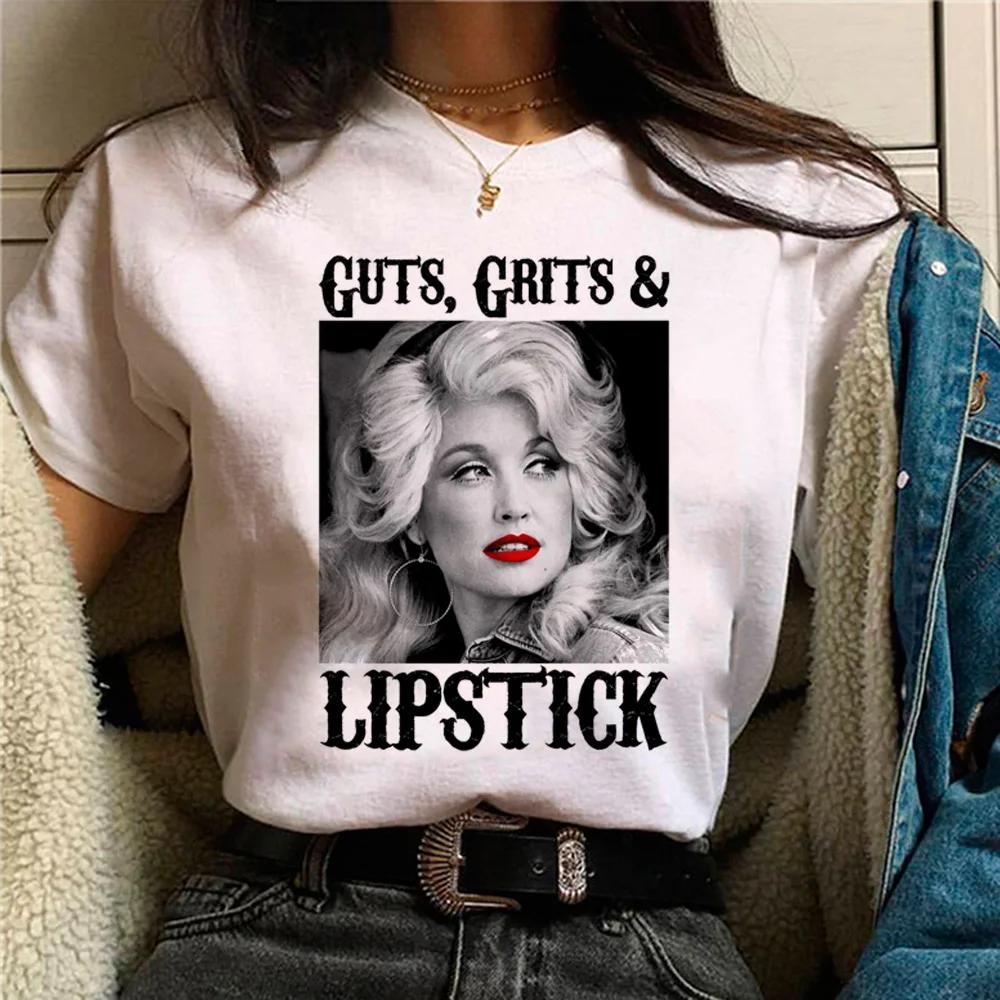 What Would Dolly Do T Shirt WWDD Country Music Legend Women's Crew Neck Short Sleeve Top Dolly Parton T-shirts Harajuku TOP
