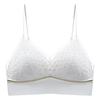 Sexy French Triangle Cup Light and Thin Gathering Seamless Back Lace Collection Breast Sling Seamless Bra Cover