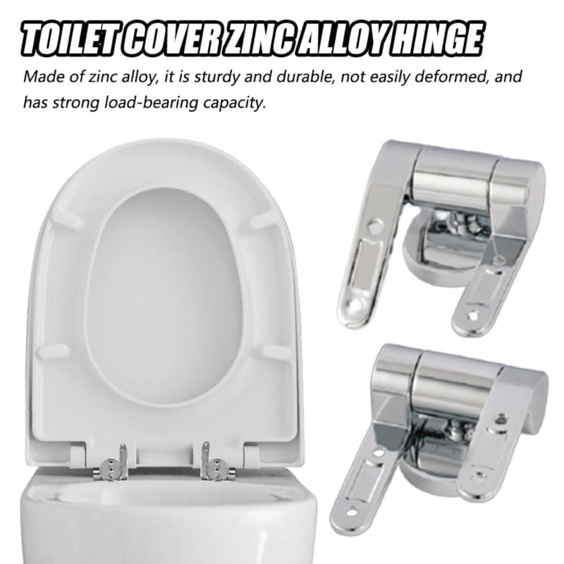 Upgraded Toilet Hinges Toilet Lid Hinges with Slow Drop Mechanism for Bathroom