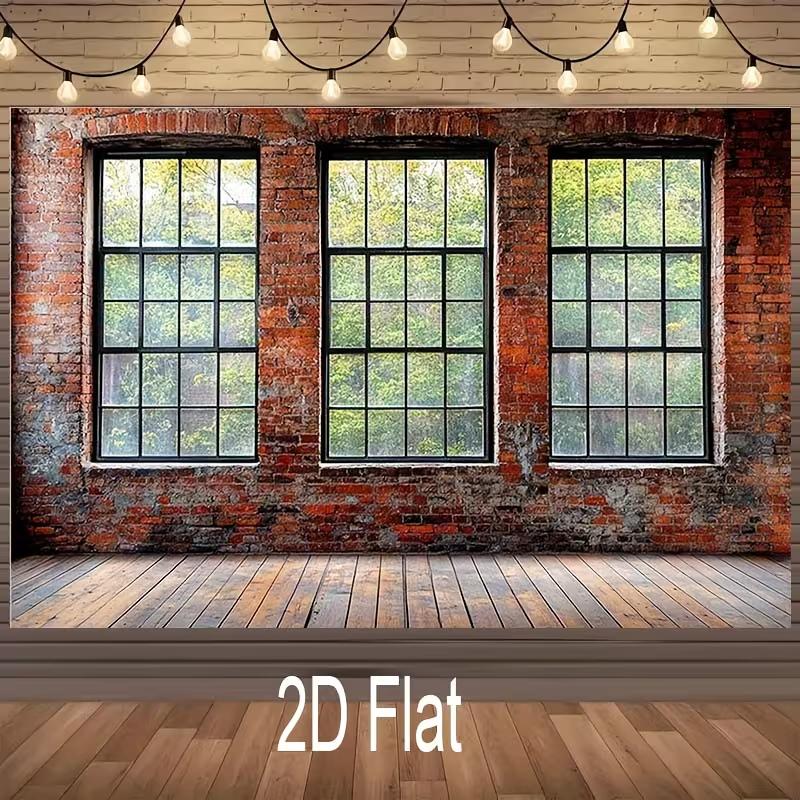 2D Industrial Loft Backdrop for Urban & Fashion Photoshoots