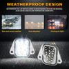 Gempro LED License Plate Lights Rear Bumper Tag Lamp Assembly For 2007-2014 Chevy Suburban Tahoe GMC Yukon C-Adillac Escalade ESV, 6000K White 2PCS