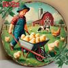 Vintage Chick Farmhouse Metal Wall Art Weatherproof Home Decor