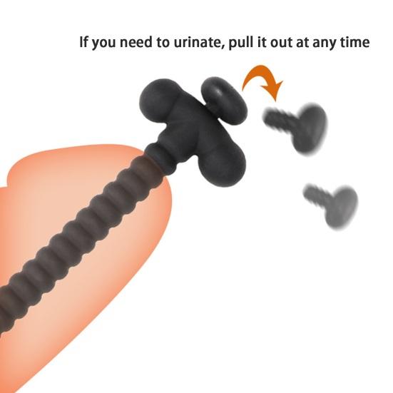 Cathéter urétral amovible, design en spirale creuse, améliore la friction, stimulation œil de cheval, bonne flexibilité, pour hommes, plug pour pénis, sexe adulte