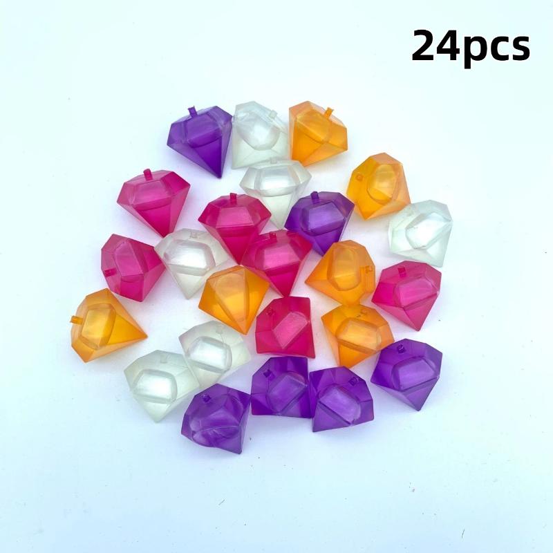 Durable Reusable Plastic Ice Cubes 8/24PCS Assorted Shapes Long Lasting Cooling for Summer Drinks Holiday Party Gift
