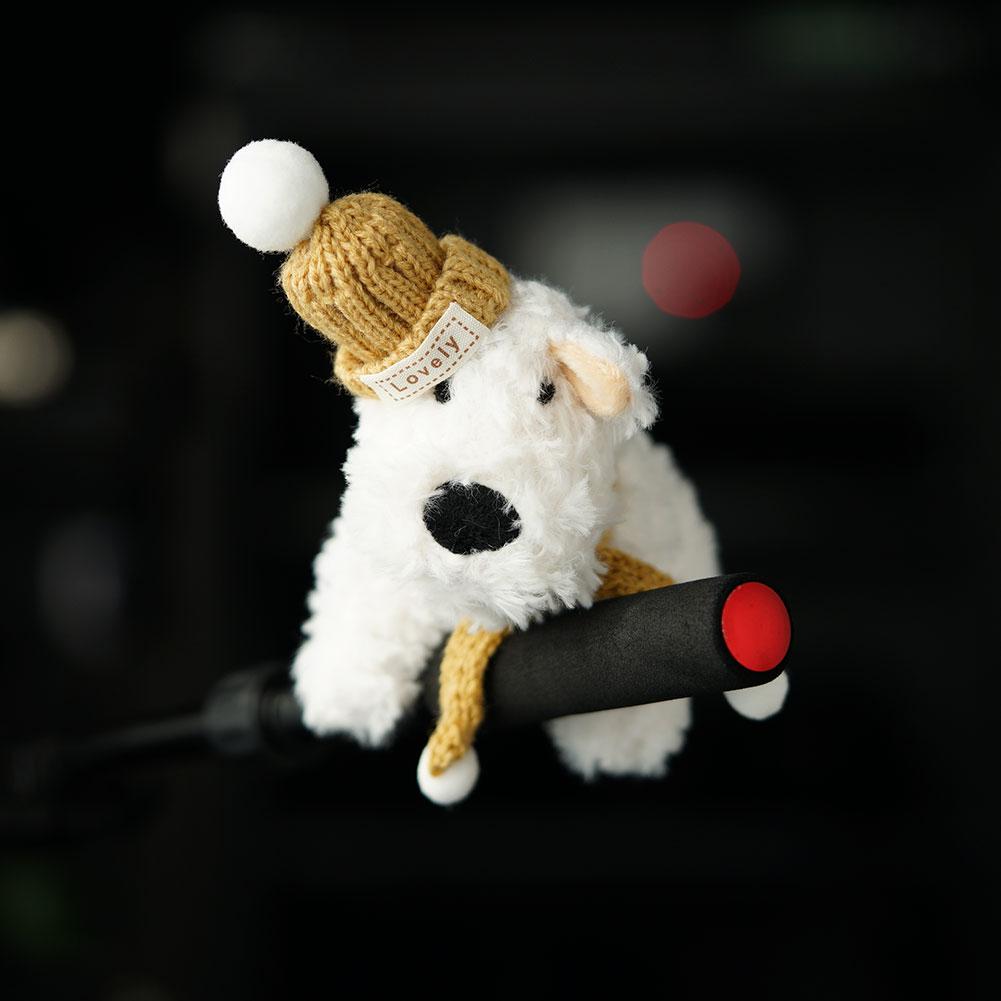 Cartoon Plush Car Wiper Turn Signal Switch Decoration,kawaii Dog Car Wiper Doll Vivid Toy Car Interior Accessories
