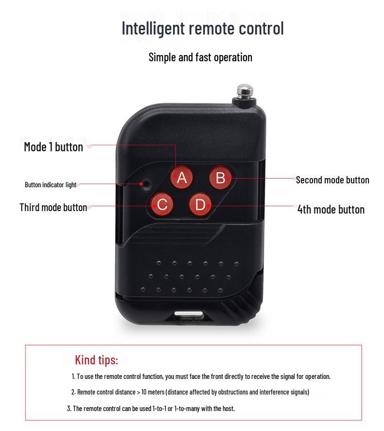 Solar-Powered Remote Control Alarm with Motion Sensor and Animal Repellent