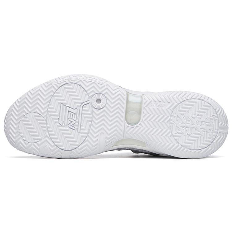 Anta Light Crazy 3 Nitrogen Technology Laser Pearl Mid-Top Basketball Shoes Men Basketball Shoes White 112221608-9