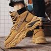 Autumn high-top British style retro board shoes outdoor mountaineering sports platform heightening Martin shoes