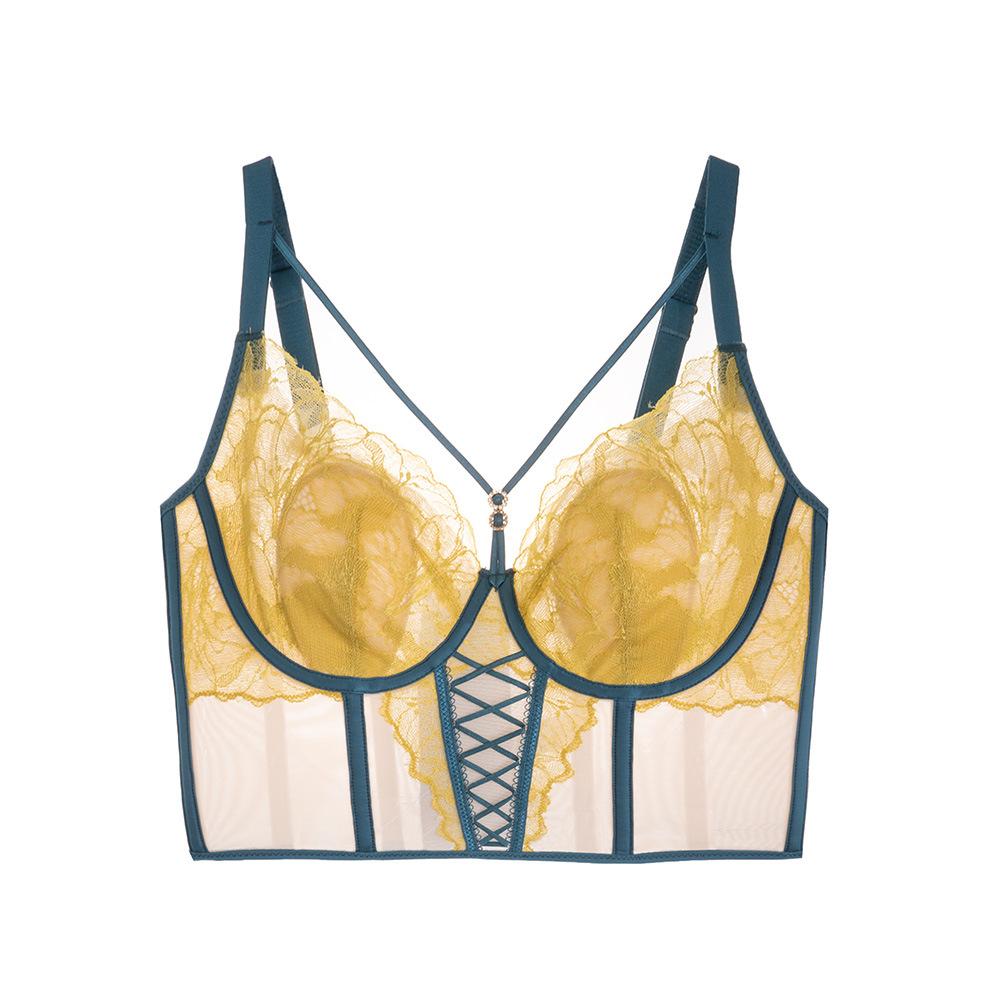 

Summer thin adjustment underwear bra comfortable side closure anti-sagging thin upper support body sculpting non-marking rabbit ear cup M 34/75ABC