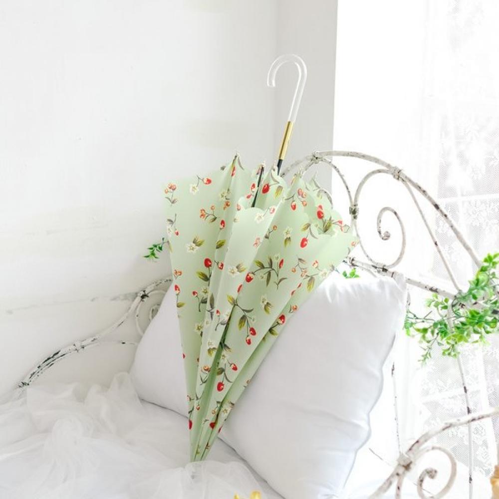 Wpc Strawberry Garden Automatic Umbrella 3316 04 001 off-white
