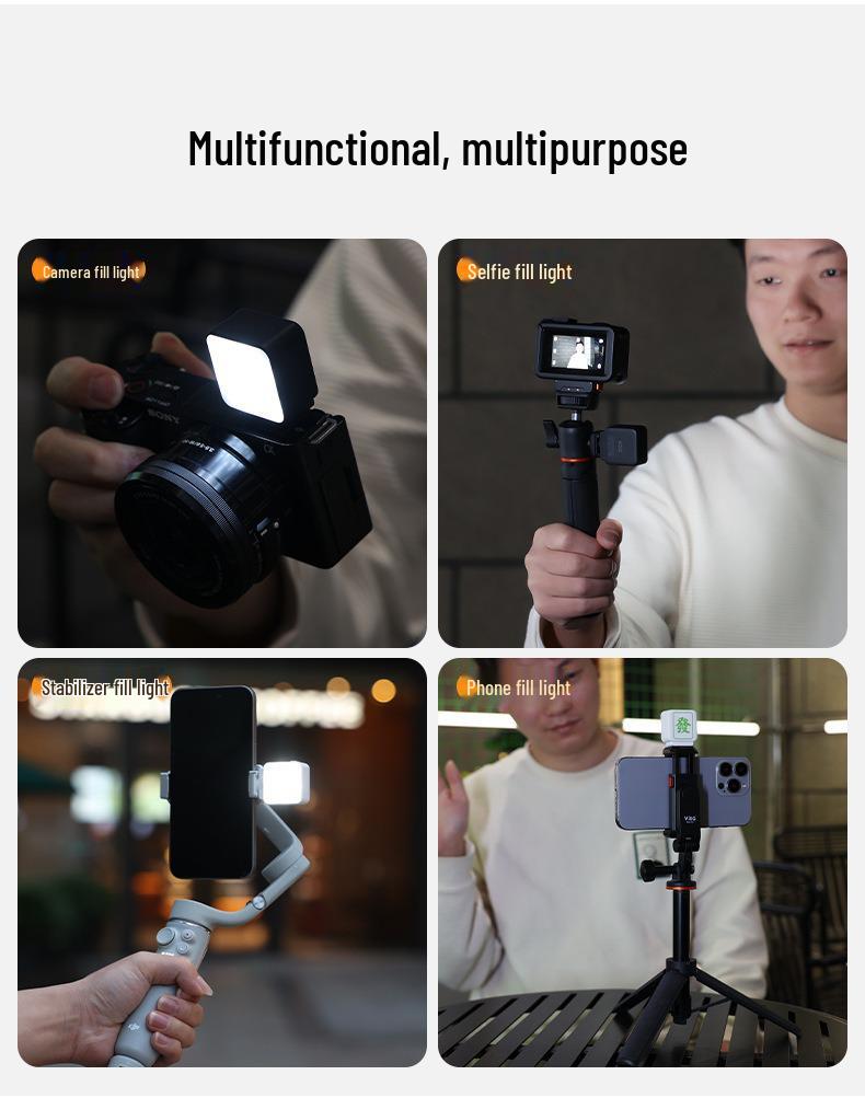 Magnetic Dimmable Beauty Fill Light for OSMO Pocket3 & Action5Pro Cameras