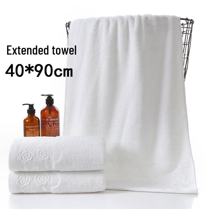 Besticktes Baumwollhandtuch 40×90 für Bad, Sport & Fitness – Langes, Schweißabsorbierendes Streifendesign