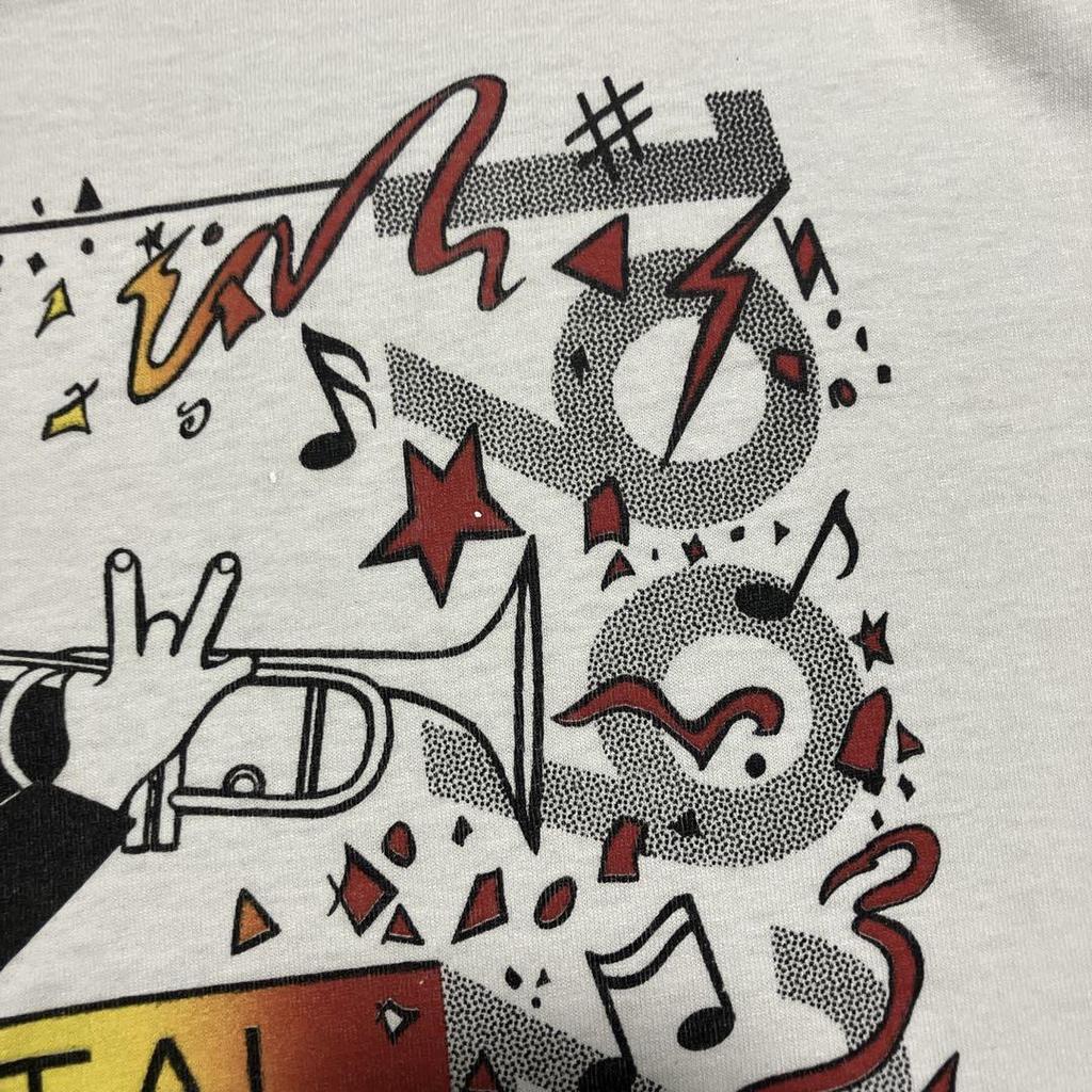 [USED] Vintage 90s Jazz Fest T-shirt with Jazz Art Graphics