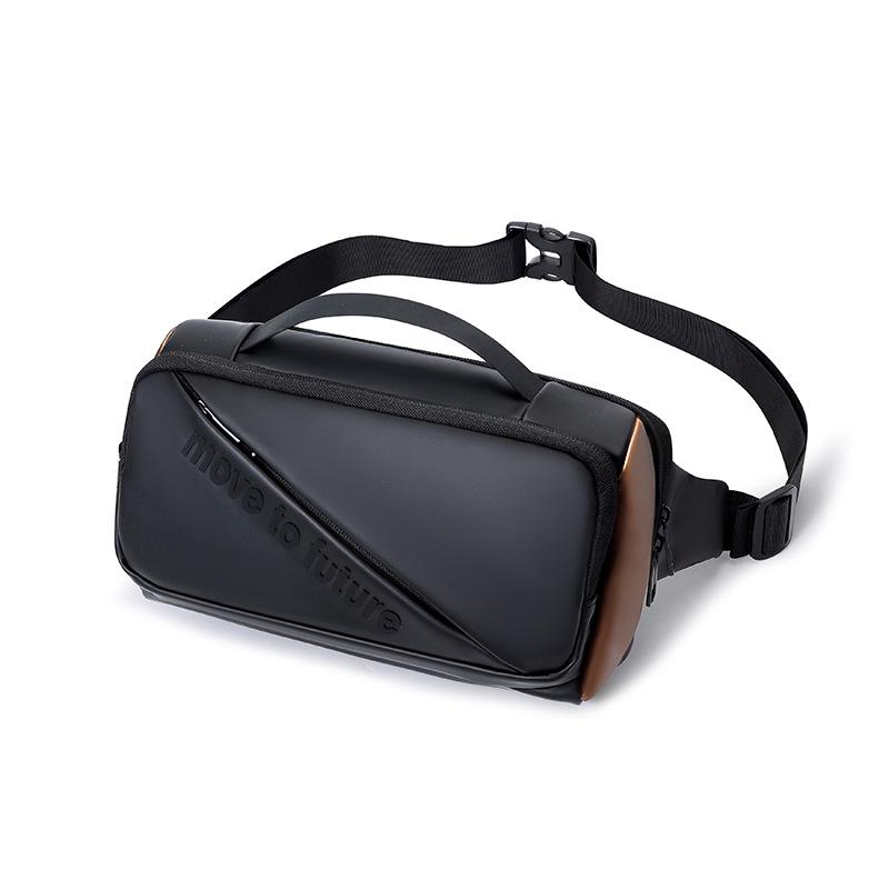 Men s Chest Bag Waterproof Crossbody Bag Multifunctional Sports Outdoor Shoulder Bag