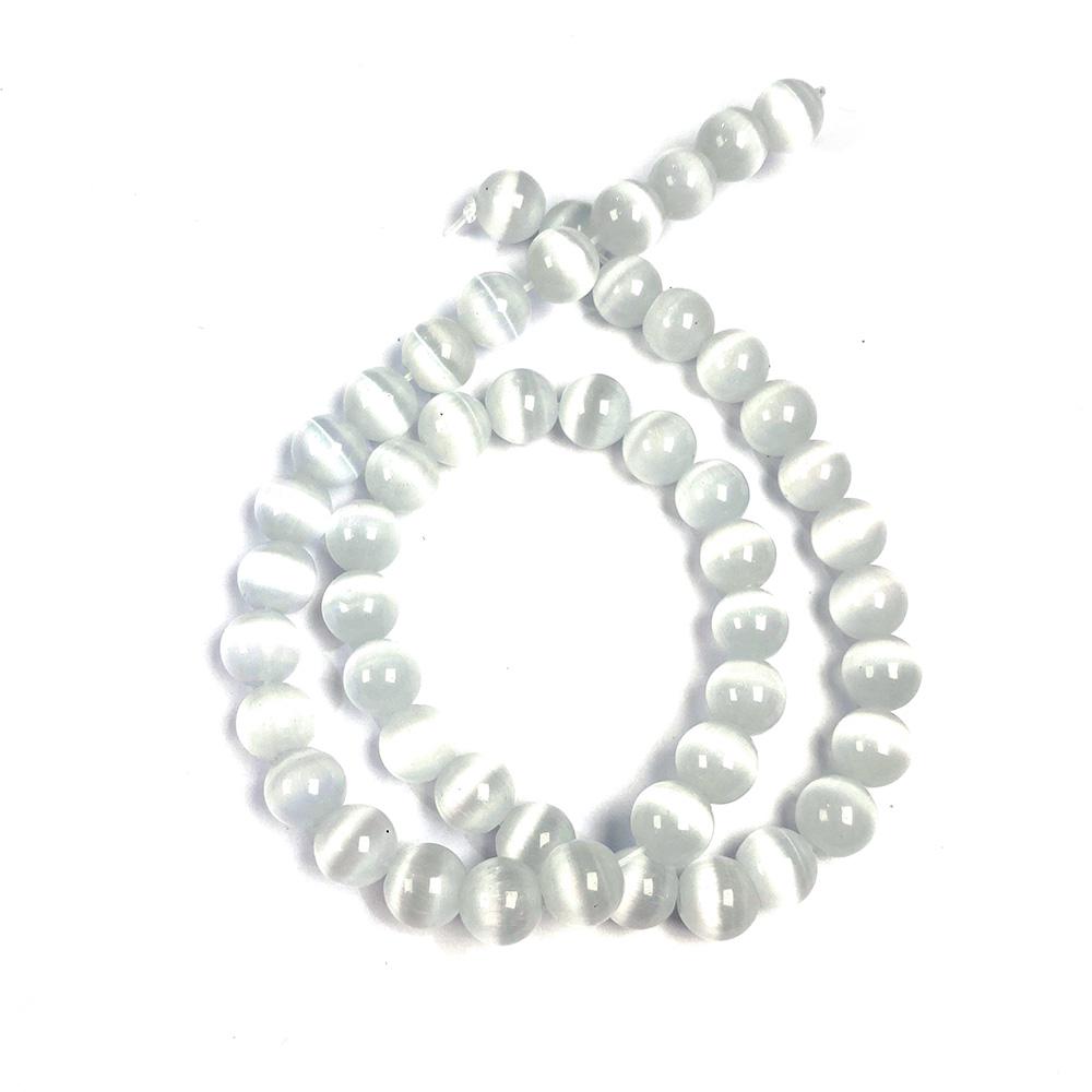 

Натуральный радужный камень «кошачий глаз», свободные бусины, подвески из драгоценных камней для DIY, ожерелье, браслет, серьги, шитье, изготовление ювелирных аксессуаров 8mm